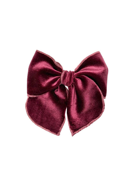 MoƱo Velvet Burgundy