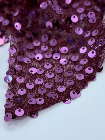 Lazo lentejuelas uva