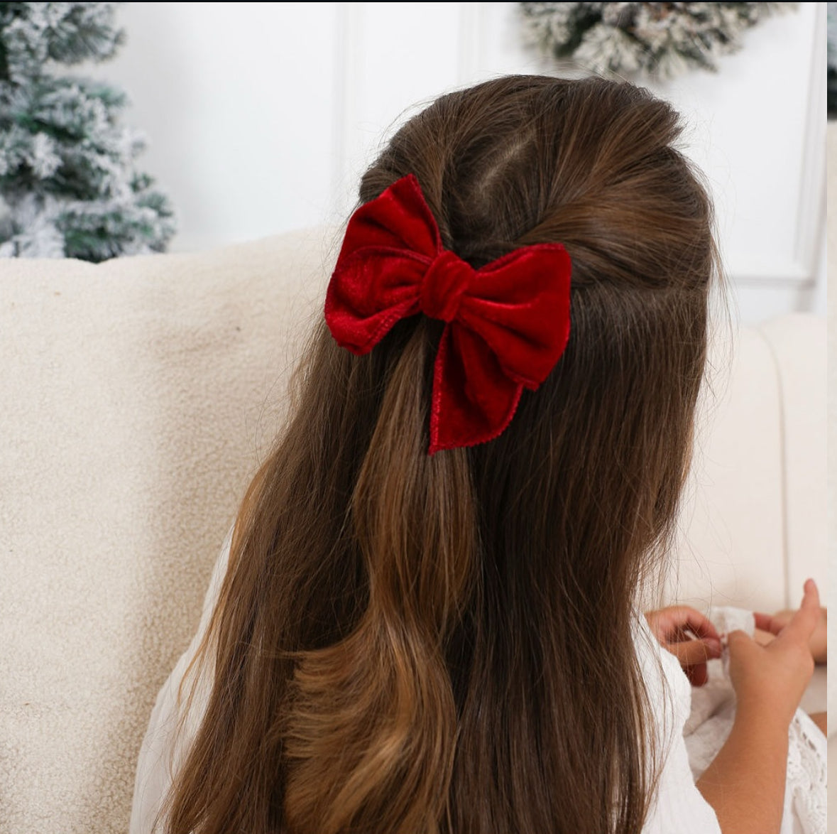 Orilla bordada Rojo Velvet