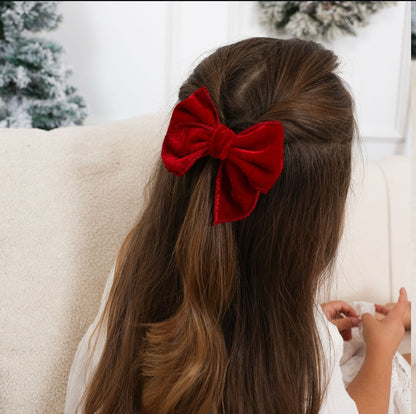 Orilla bordada Rojo Velvet