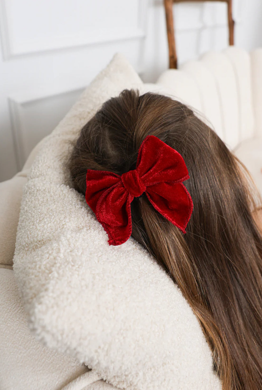 Orilla bordada Rojo Velvet