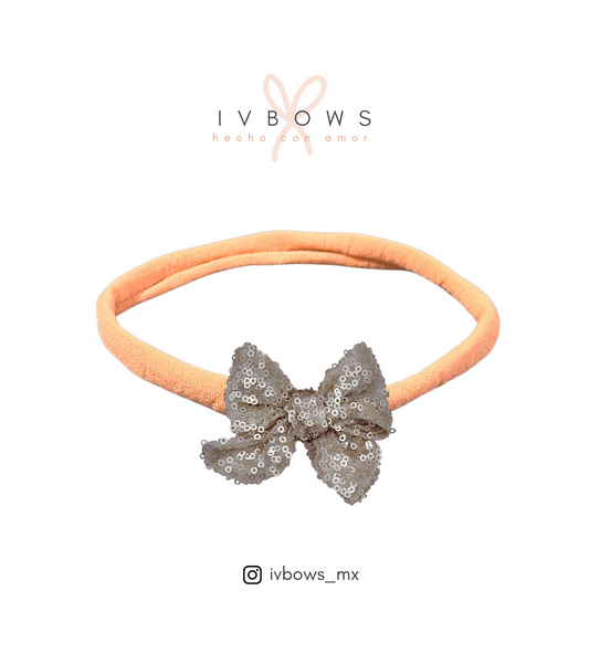 Bandita lentejuela dorado mate