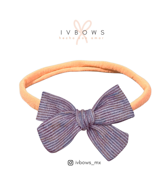 Bandita rayas plata (efecto neón)