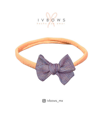 Lazo rayas plata (efecto neón)