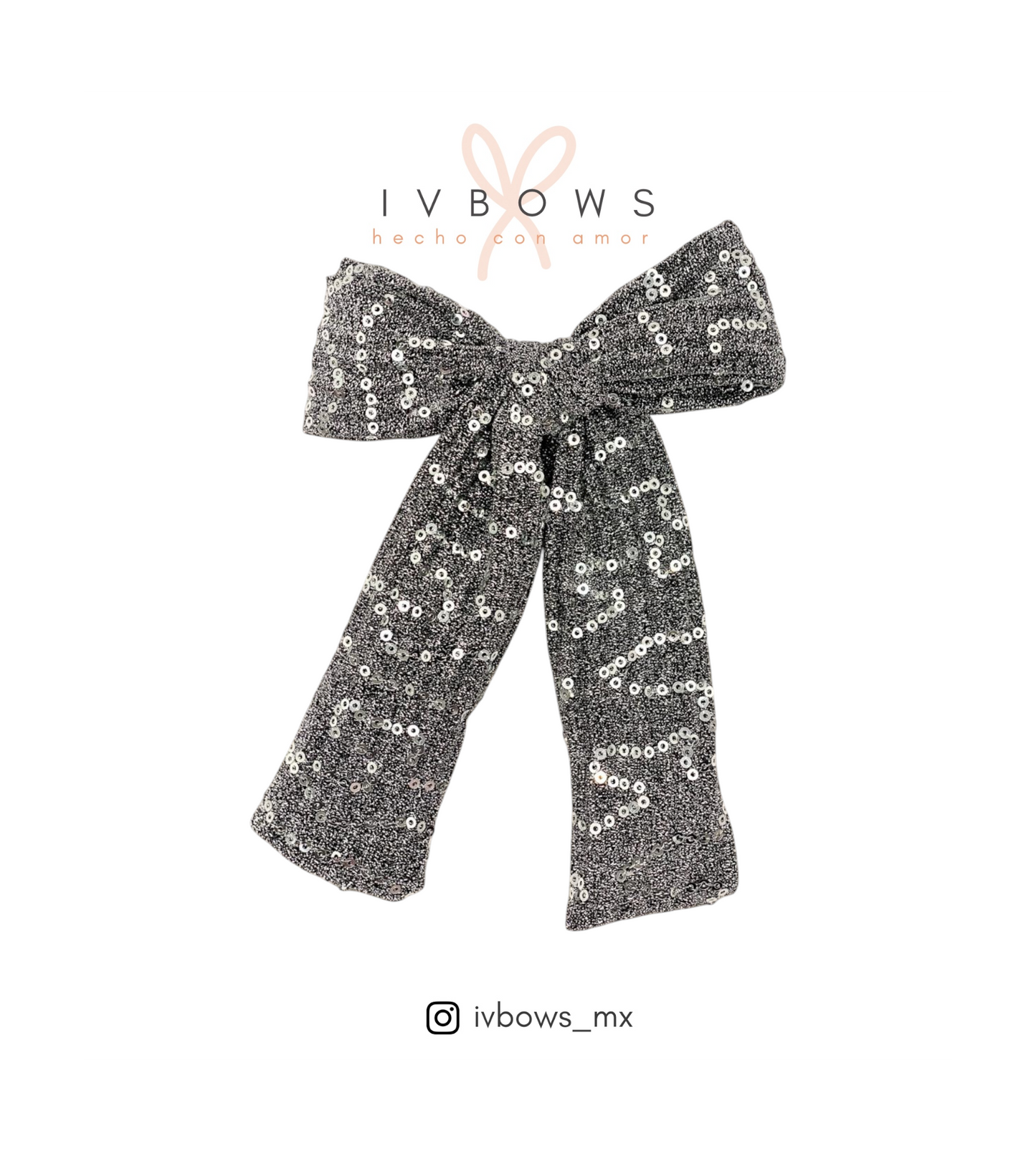 Lazo Plata Lentejuela