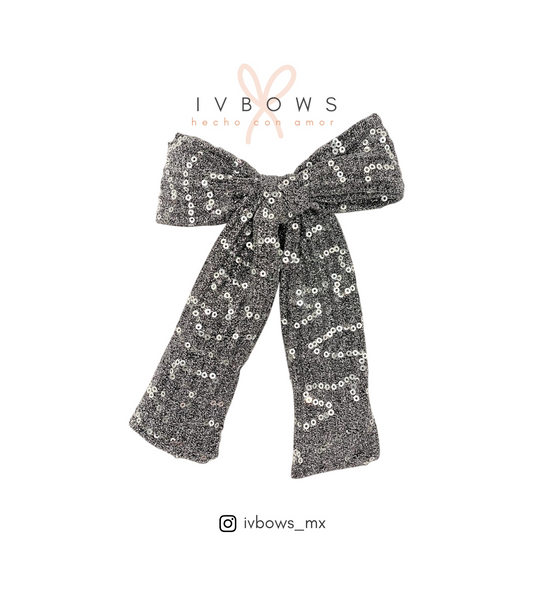 Lazo Plata Lentejuela