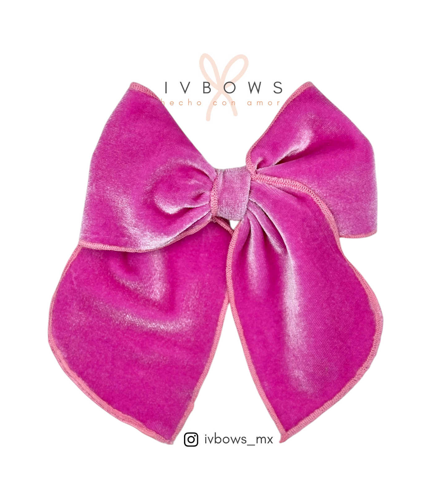 Orilla bordada Pink Velvet