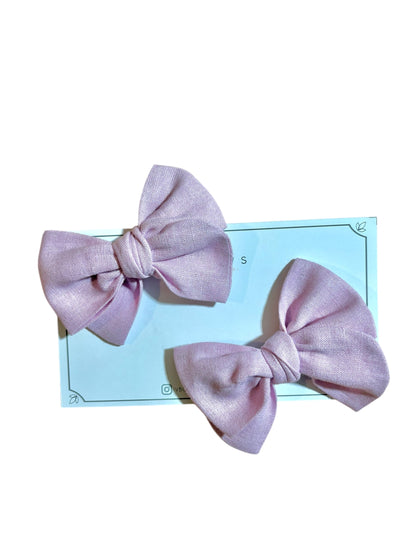 Pigtails Lino Foil (Rosa bebe)