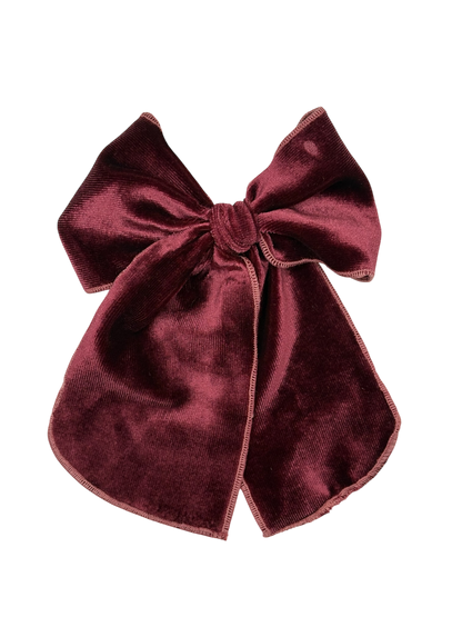 Moño Velvet Burgundy